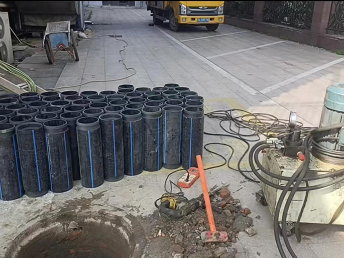 台安PE置换管厂家 DN315置换管 非开挖管短管置换